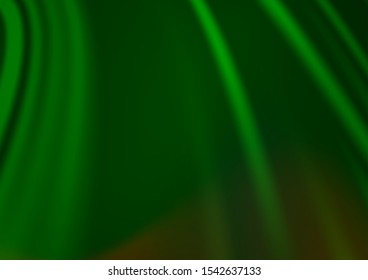 Light Green vector pattern with bent ribbons. Modern gradient abstract illustration with bandy lines. The template for cell phone backgrounds.