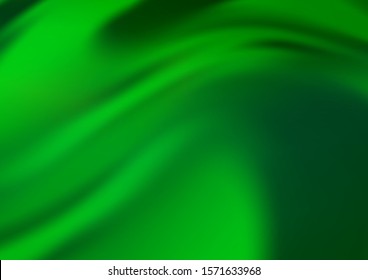 Light Green vector pattern with bent ribbons. Colorful illustration in abstract marble style with gradient. The elegant pattern for brand book.