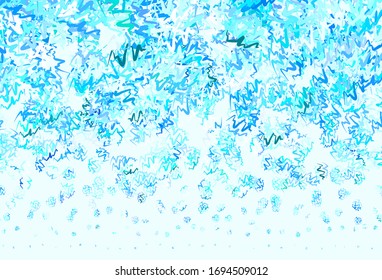 Light Green vector pattern with bent lines. Geometric illustration in abstract style with gradient.  Template for cell phone screens.