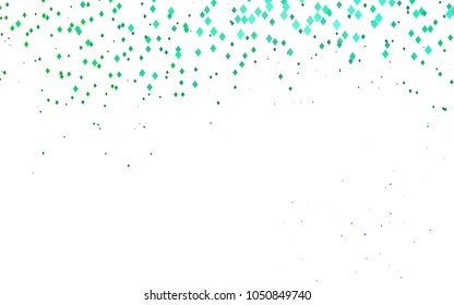 Light Green vector pattern. Brand-new rectangular template. Shining geometric sample. Repeating theme with rectangular shapes. Texture for your design.