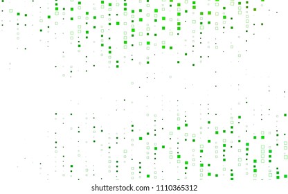Light Green vector pattern. Brand-new rectangular template. Shining geometric sample. Repeating theme with rectangular shapes. Texture for your design.