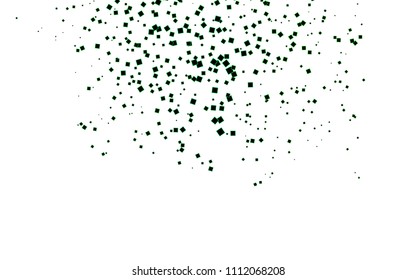 Light Green vector pattern. Brand-new rectangular template. Shining geometric sample. Repeating theme with rectangular shapes. Texture for your design.