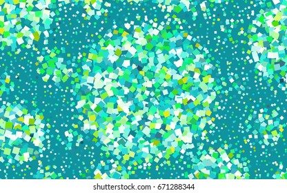 Light Green vector pattern. Brand-new rectangular template. Shining geometric sample. Repeating theme with rectangular shapes. Texture for your design.