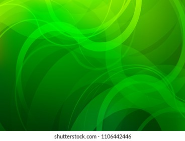 Light Green vector pattern with bubble shapes. Colorful illustration in abstract marble style with gradient. The template for cell phone backgrounds.