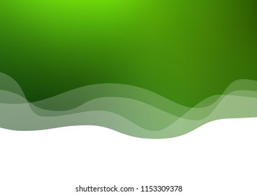 Light Green vector pattern with bubble shapes. A completely new color illustration in marble style. The template for cell phone backgrounds.