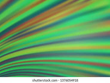 Light Green vector pattern with bubble shapes. Shining crooked illustration in marble style. Marble design for your web site.