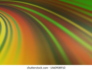 Light Green vector pattern with bubble shapes. Colorful abstract illustration with gradient lines. Textured wave pattern for backgrounds.