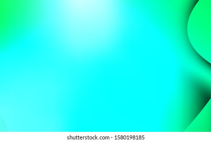 Light Green vector pattern with bubble shapes. Glitter abstract illustration with wry lines. Pattern for your business design.