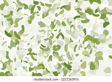 Light Green vector pattern with chaotic shapes. Decorative design in abstract style with random forms. Background for a cell phone.
