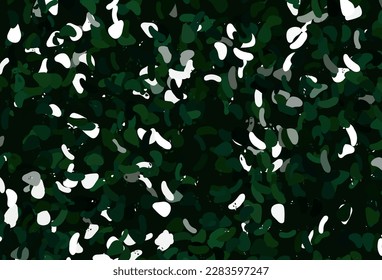 Light Green vector pattern with chaotic shapes. Decorative design in abstract style with random forms. Simple design for your web site.