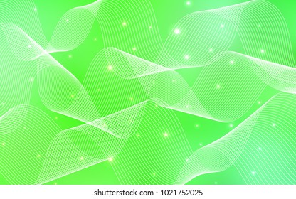 Light Green vector pattern with christmas ribbons. Beautiful colored illustration with ribbon in celebration style. The pattern can be used for carnival, festival leaflets.