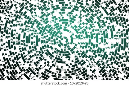Light Green vector pattern with circle shapes. Shining illustration, which consist of blurred lines, circles. New composition for your brand book.