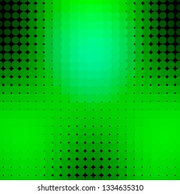 Light Green vector pattern with circles. Abstract colorful disks on simple gradient background. Pattern for business ads.
