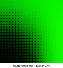 Light Green vector pattern with circles. Abstract colorful disks on simple gradient background. Design for your commercials.