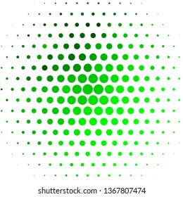 Light Green vector pattern with circles. Abstract decorative design in gradient style with bubbles. Pattern for booklets, leaflets.