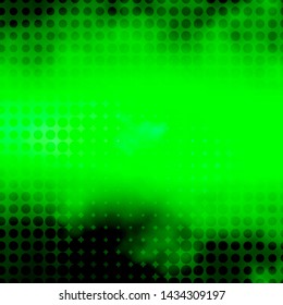 Light Green vector pattern with circles. Abstract colorful disks on simple gradient background. Pattern for wallpapers, curtains.