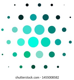 Light Green vector pattern with circles. Abstract illustration with colorful spots in nature style. Design for your commercials.