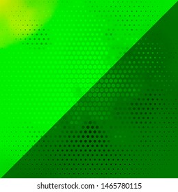 Light Green vector pattern with circles. Abstract decorative design in gradient style with bubbles. Pattern for websites, landing pages.