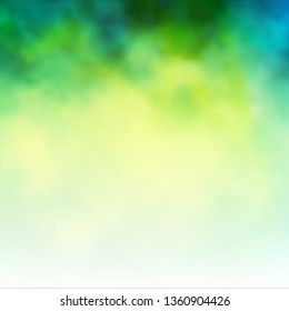 Light Green vector pattern with clouds. Abstract illustration with colorful gradient clouds. Colorful pattern for appdesign.