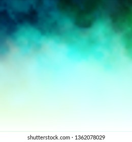 Light Green vector pattern with clouds. Shining illustration with abstract gradient clouds. Pattern for your booklets, leaflets.