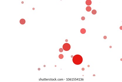 Light Green vector pattern with colored spheres. Geometric sample of repeating circles on white background in halftone style.