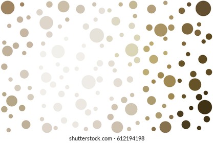 Light Green vector pattern with colored spheres. Geometric sample of repeating circles on white background in halftone style.