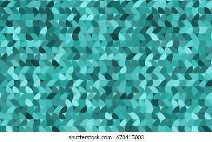 Light Green vector pattern with colored spheres. Geometric sample of repeating circles on white background in halftone style.