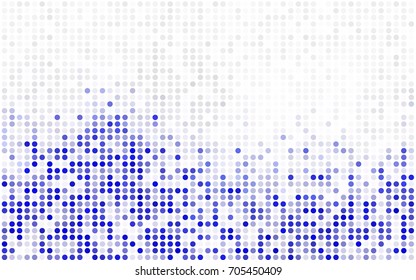 Light Green vector pattern with colored spheres. Geometric sample of repeating circles on white background in halftone style.