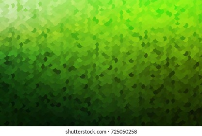 Light Green vector pattern with colored spheres. Geometric sample of repeating circles on white background in halftone style.