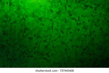 Light Green vector pattern with colored spheres. Geometric sample of repeating circles on white background in halftone style.