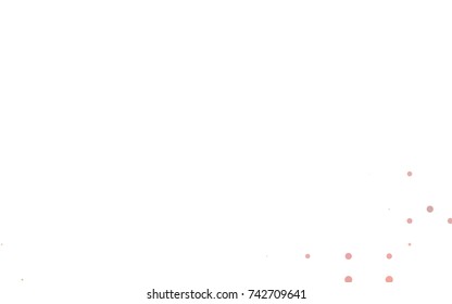 Light Green vector pattern with colored spheres. Geometric sample of repeating circles on white background in halftone style.