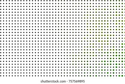 Light Green vector pattern with colored spheres. Geometric sample of repeating circles on white background in halftone style.