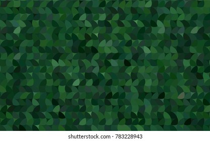 Light Green vector pattern with colored spheres. Geometric sample of repeating circles on white background in halftone style.