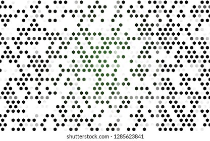 Light Green vector pattern with colorful hexagons. Abstract illustration with colorful hexagons. Pattern for texture of wallpapers.