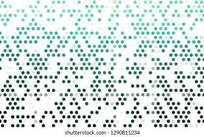 Light Green vector pattern with colorful hexagons. White background with colorful hexagons. Pattern for ads, leaflets.