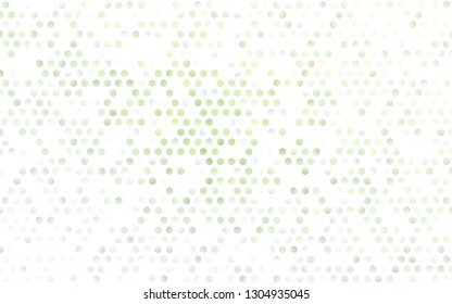 Light Green vector pattern with colorful hexagons. Glitter abstract illustration in hexagonal style. Beautiful design for your business advert.