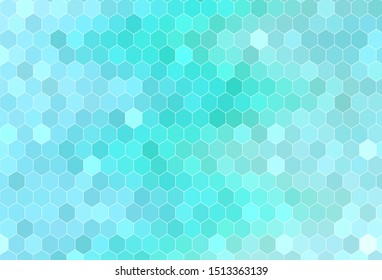 Light Green vector pattern with colorful hexagons. Blur background with colorful hexagons. New template for your brand book.