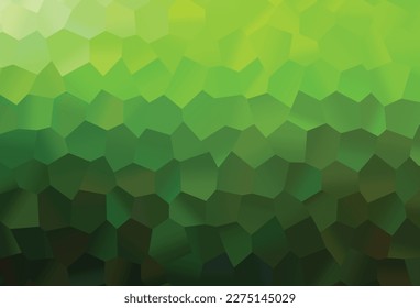 Light Green vector pattern with colorful hexagons. Glitter abstract illustration in hexagonal style. New design for website's poster, banner.