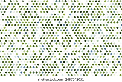 Hellgrüne Vektorgrafik mit bunten Sechsecken. Illustration mit Satz von bunten Sechsecken. Schönes Design für Ihre Geschäftswerbung.