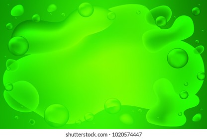 Light Green vector pattern with curved circles. Modern gradient abstract illustration with bandy lines. A new texture for your  ad, booklets, leaflets.