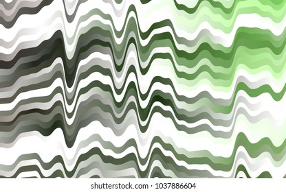 Light Green vector pattern with curved circles. An elegant bright illustration with gradient. A new texture for your  ad, booklets, leaflets.