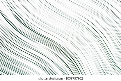 Light Green vector pattern with curved circles. Colorful illustration in abstract marble style with gradient. A completely new template for your business design.