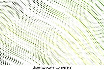 Light Green vector pattern with curved circles. A vague circumflex abstract illustration with gradient. New composition for your brand book.