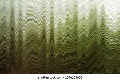 Light Green vector pattern with curved circles. Colorful abstract illustration with gradient lines. A completely new template for your business design.