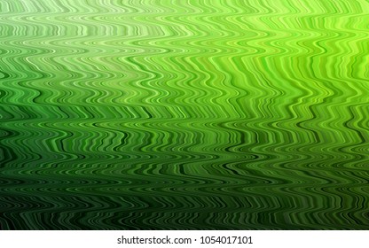 Light Green vector pattern with curved circles. A sample with blurred bubble shapes. A completely new marble design for your business.