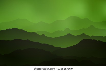 Light Green vector pattern with curved circles. Colorful abstract illustration with gradient lines. Pattern for your business design.