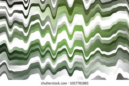 Light Green vector pattern with curved circles. Shining crooked illustration in marble style. The template for cell phone backgrounds.