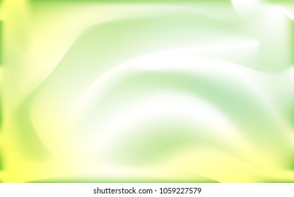 Light Green vector pattern with curved circles. Glitter abstract illustration with wry lines. Textured wave pattern for backgrounds.
