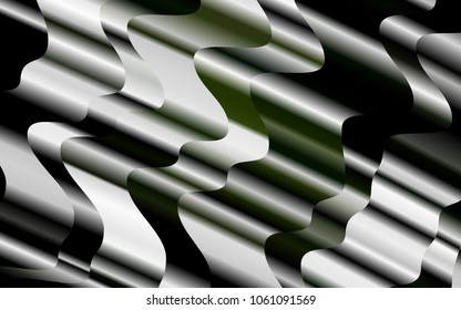 Light Green vector pattern with curved circles. A sample with blurred bubble shapes. Pattern for your business design.