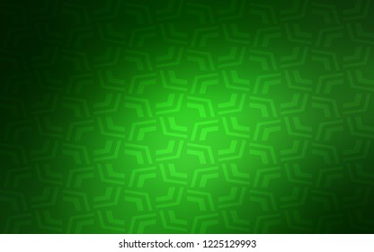 Light Green vector pattern with curved circles. A sample with blurred bubble shapes. Pattern for your business design.